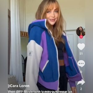 Free People movement nwt hit the slopes hoodie zip up